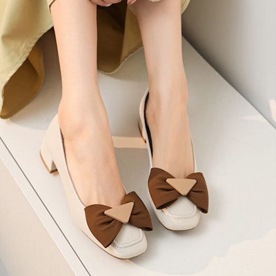 (Women) Exull YiSiQ Square Toe Slip-On 'Beige' 72I7002671 Lookbook (Women) Exull YiSiQ Square Toe Slip-On 'Beige' 72I7002671