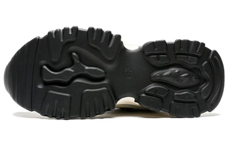 Lookbook EXULL 依思Q 合成革 復古休閒 低幫 老爹鞋 6.5cm 女款 黑白色