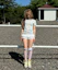 Order (Women) FANCY CLUB Back Cross Tee (Mint) F26QB073 F26QB073MT