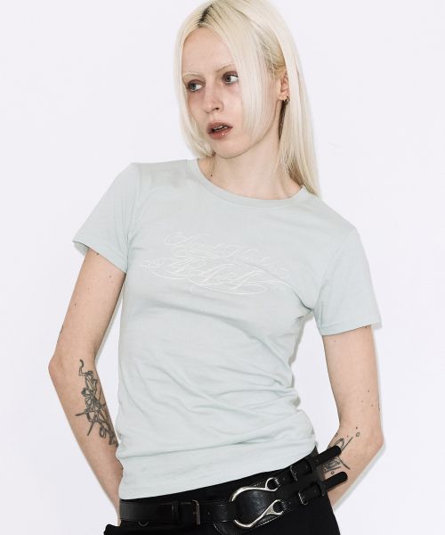 Purchase (Women) FANCY CLUB Back Cross Tee (Mint) F26QB073 F26QB073MT