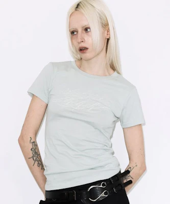 (Women) FANCY CLUB Back Cross Tee (Mint) F26QB073 F26QB073MT Purchase (Women) FANCY CLUB Back Cross Tee (Mint) F26QB073 F26QB073MT