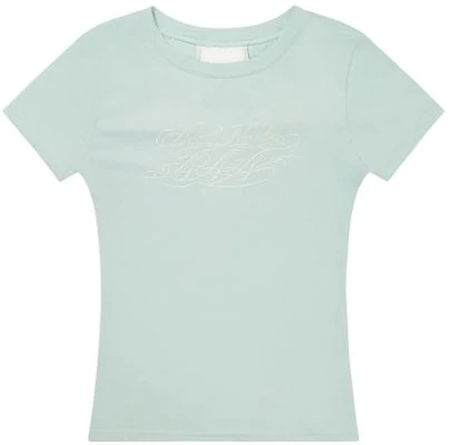 (Women) FANCY CLUB Back Cross Tee (Mint) F26QB073 F26QB073MT Sizing (Women) FANCY CLUB Back Cross Tee (Mint) F26QB073 F26QB073MT