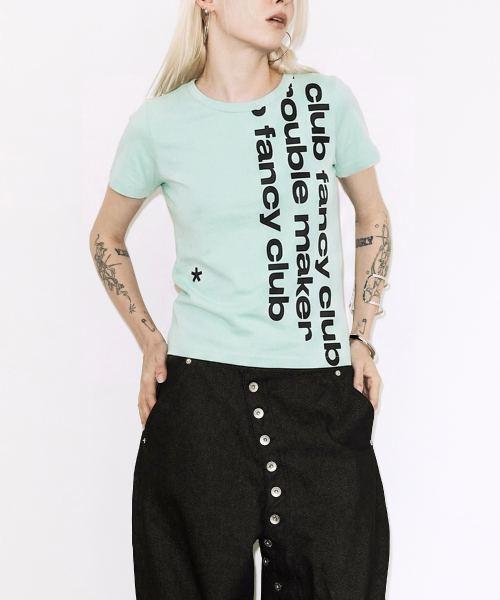 Shop (Women) FANCY CLUB Baywatch Crop Tee (Mint) F26QB103 F26QB103MT