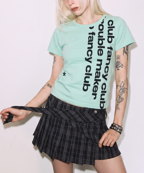 Cheap (Women) FANCY CLUB Baywatch Crop Tee (Mint) F26QB103 F26QB103MT