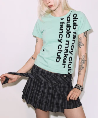 (Women) FANCY CLUB Baywatch Crop Tee (Mint) F26QB103 F26QB103MT Cheap (Women) FANCY CLUB Baywatch Crop Tee (Mint) F26QB103 F26QB103MT
