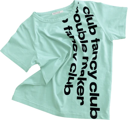 (Women) FANCY CLUB Baywatch Crop Tee (Mint) F26QB103 F26QB103MT 1