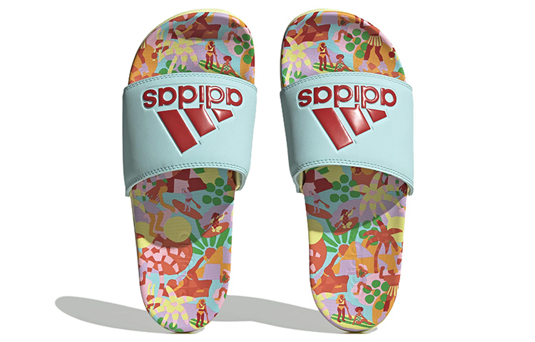 Purchase （女款）FARM Rio x adidas Adilette舒適拖鞋「花卉」HQ8848