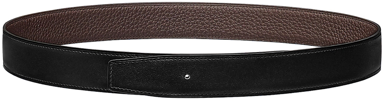 (Women) Fashion HERMES Togo Reversible Leather Belt Women Black/Chocolate 3.2cm Wide H073967CAAB095 Order (Women) Fashion HERMES Togo Reversible Leather Belt Women Black/Chocolate 3.2cm Wide H073967CAAB095