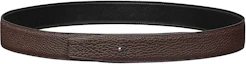 Lookbook (Women) Fashion HERMES Togo Reversible Leather Belt Women Black/Chocolate 3.2cm Wide H073967CAAB095