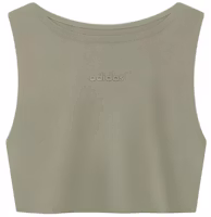 (Women) Fear of God Athletics x adidas SS24 Suede Logo Crop Tank Top - Clay Color IV9294 (Women) Fear of God Athletics x adidas SS24 Suede Logo Crop Tank Top - Clay Color IV9294