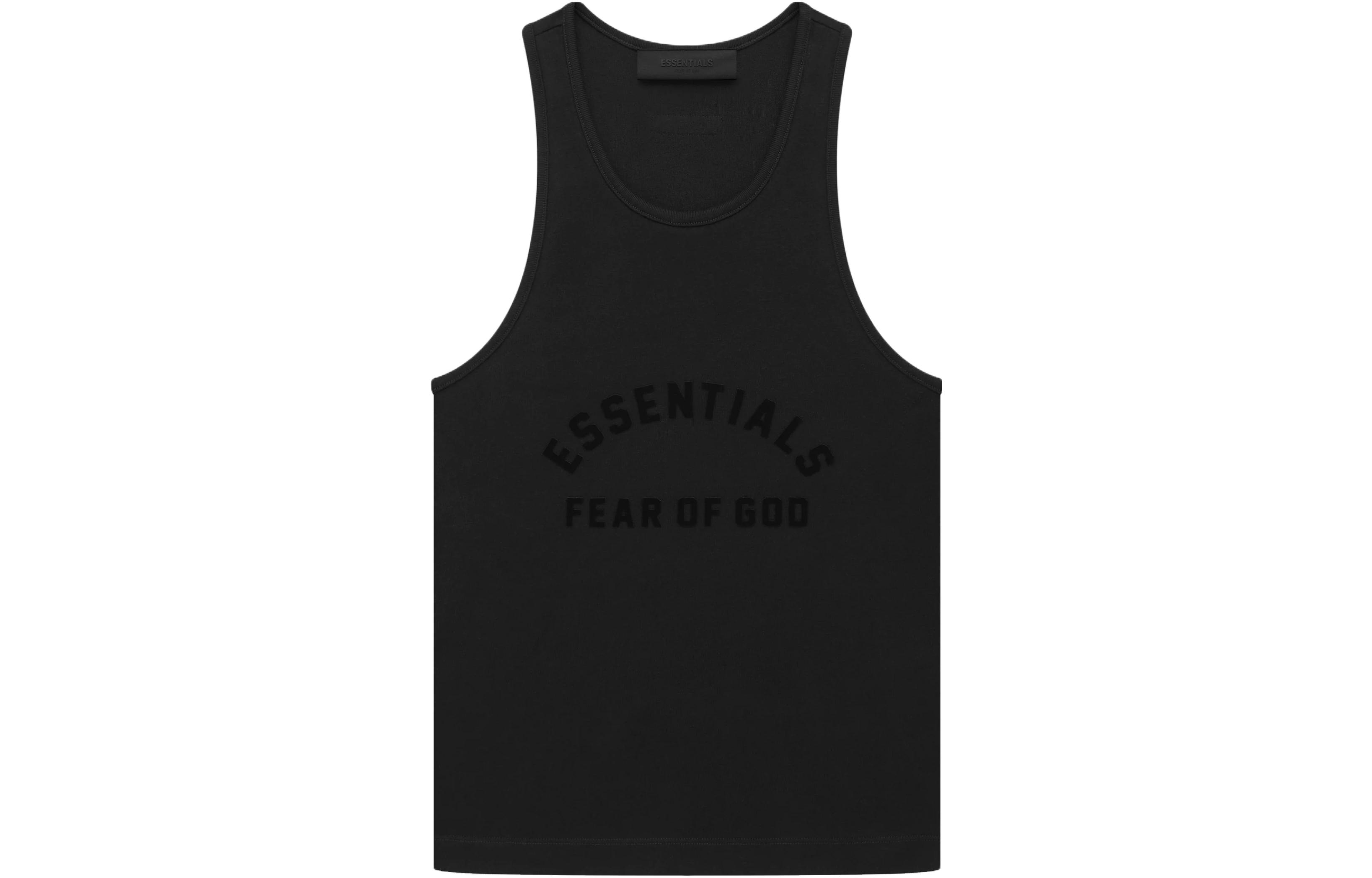(Women) Fear of God Essentials Black Sleeveless Tank Top - The Black Collection. 125SP235220FW