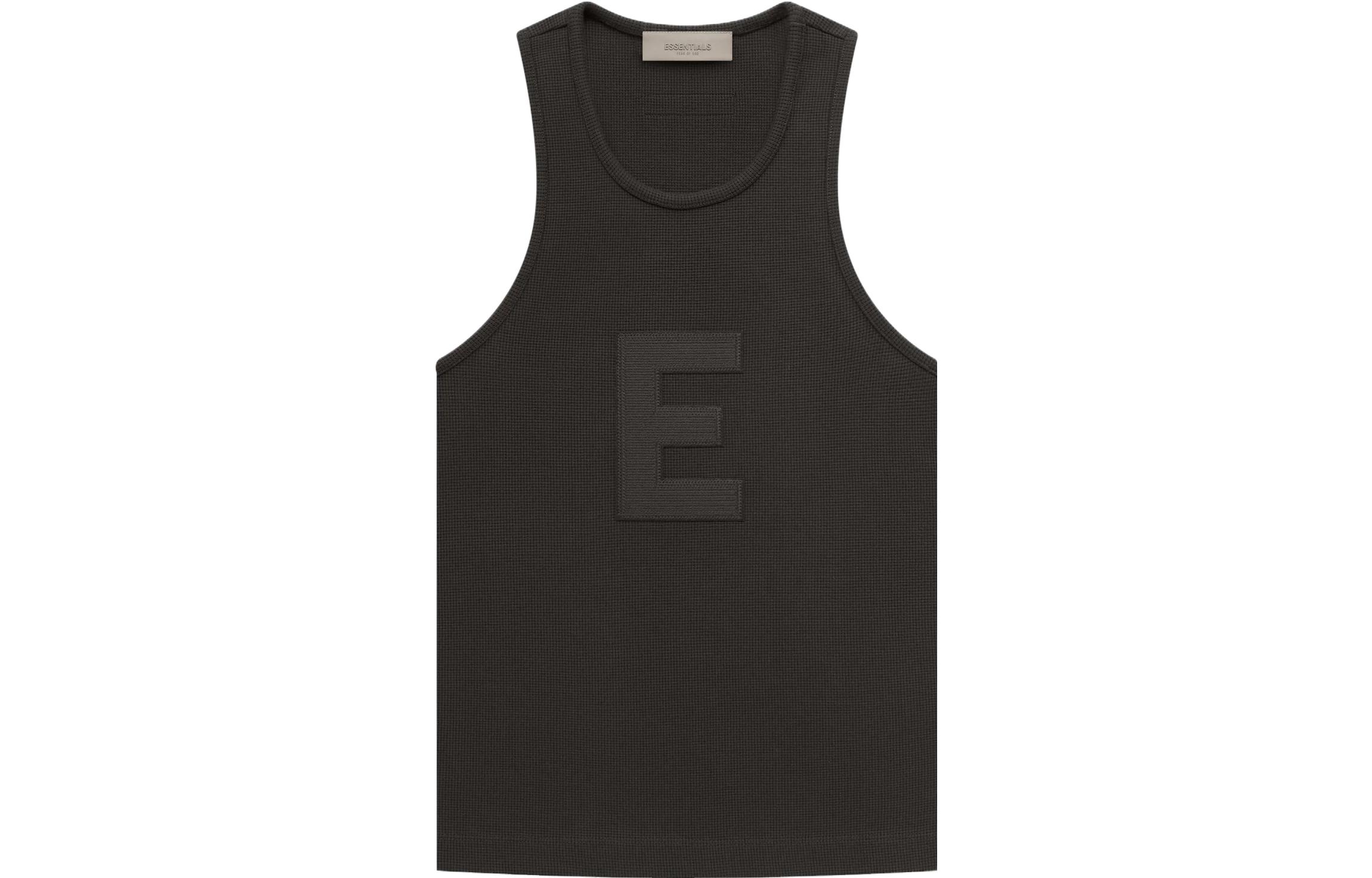 (Women) Fear of God Essentials Drop 2 SS23 Vintage Knit Tank Top Light Black FOG-SS23-238