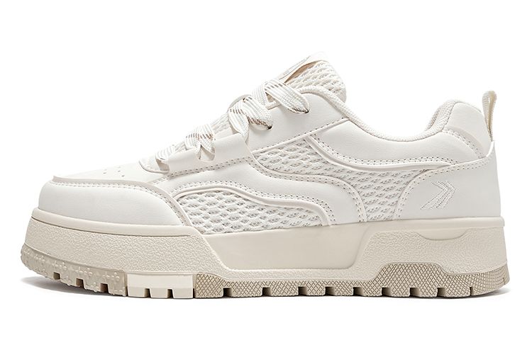 (Women) Feiyue Beige Low-Top Sneakers - Breathable, Non-Slip, Stylish Platform Shoes FXY-967ZG Beige