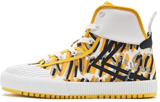 (Women) Feiyue Bonjour Brand x Canvas Sneaker 'Yellow White Black' FY/H-0034-90GO (Women) Feiyue Bonjour Brand x Canvas Sneaker 'Yellow White Black' FY/H-0034-90GO