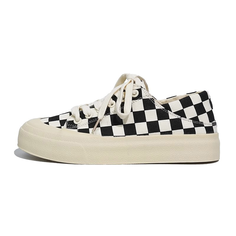(Women) Feiyue Canvas Low 'Checkerboard' DF-8631