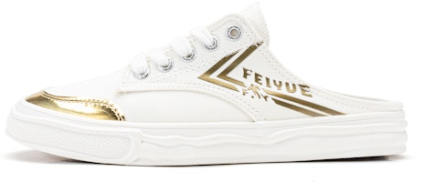 (Women) Feiyue Canvas Low 'White Silver' DF/2501 (Women) Feiyue Canvas Low 'White Silver' DF/2501