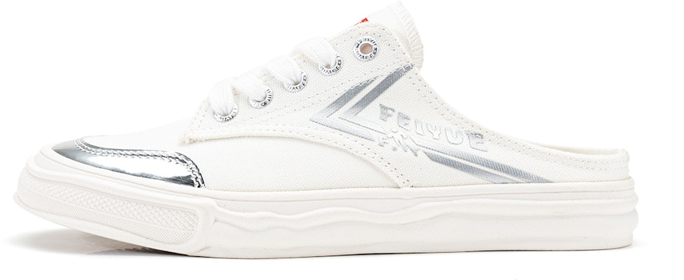(W) Feiyue Kanvas Low 'Putih Silver' DF/2501 Order (W) Feiyue Kanvas Low 'Putih Silver' DF/2501