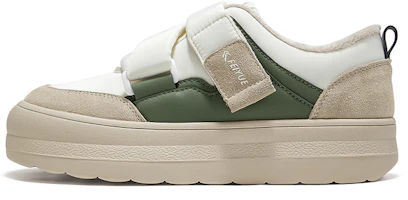 (Women) Feiyue Casual Low-Top Sneakers Beige Grey Green - Fall/Winter Classic Style FBN-002ZG03 (Women) Feiyue Casual Low-Top Sneakers Beige Grey Green - Fall/Winter Classic Style FBN-002ZG03