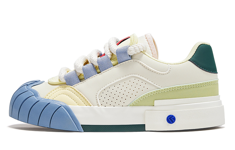 (Women) Feiyue Casual Low-Top Sneakers Cream Light Green Anti-Slip Design FXY-998T Light Beige Green