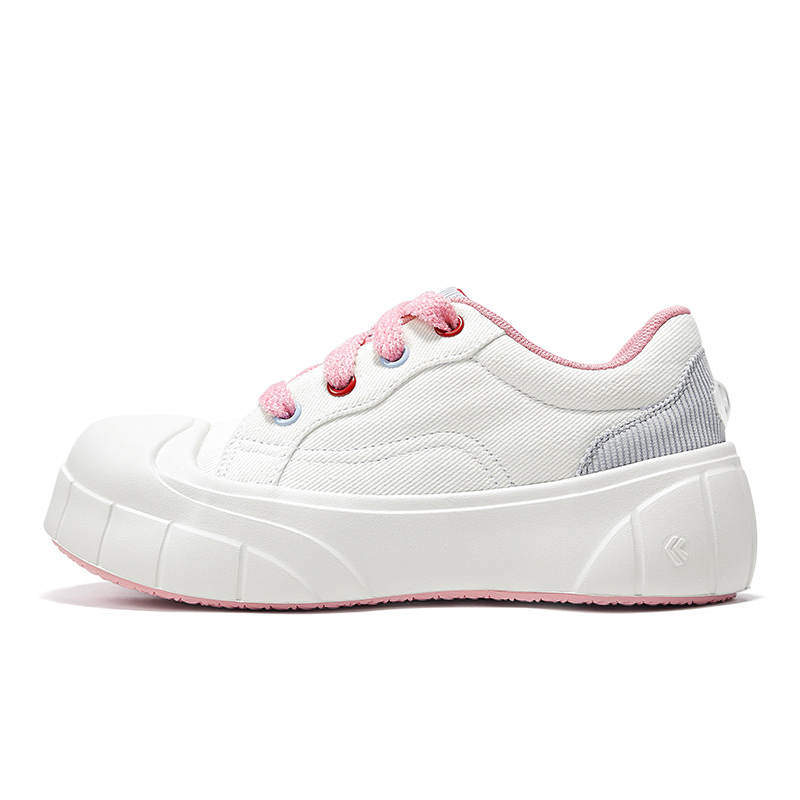 (Women) Feiyue Casual White/Grey Low-Top Durable Breathable Sneakers FXYA199SC - White Ash
