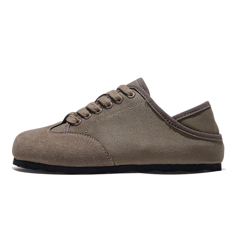 (Women) Feiyue Classic Low-Top Casual Shoes Brown - Stylish & Breathable FXYA233ZG - Brown