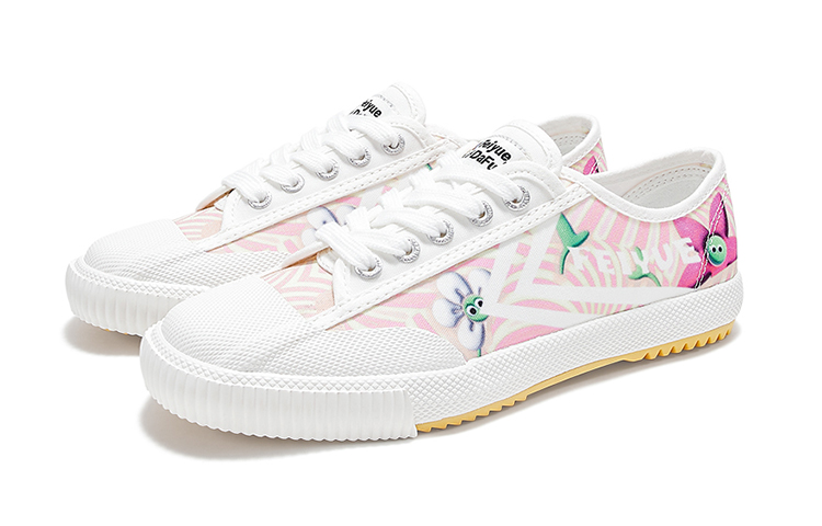 Lookbook (W) 飛躍 東西南北 キャンバス ローカット (万能) FYYB/H-0136