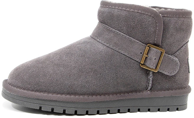 (Women) Feiyue Grey Suede Fur-Lined Mid-Calf Winter Snow Boots FBX-439N02GREY Buy (Women) Feiyue Grey Suede Fur-Lined Mid-Calf Winter Snow Boots FBX-439N02GREY