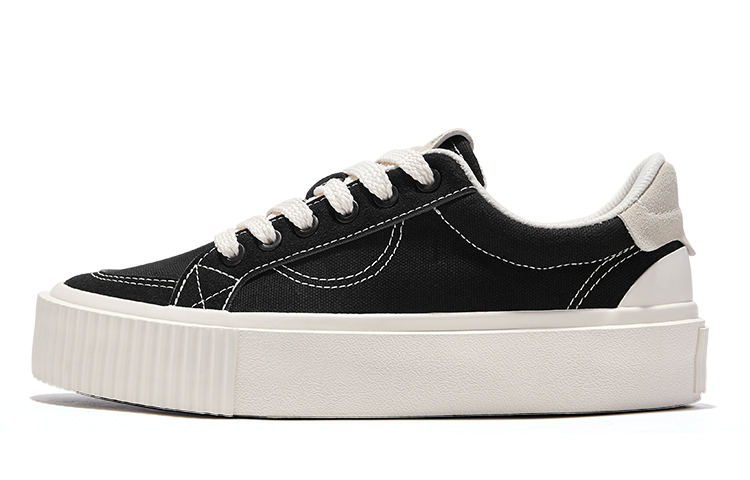 (Women) Feiyue Low-Top Canvas Shoes Anti-Slip Durable Black FXY-897T Black