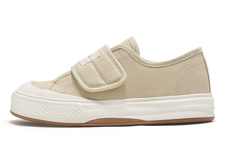 (Women) Feiyue Low-Top Canvas Shoes Beige - Breathable, Non-Slip & Comfortable FXY-963T01 Beige