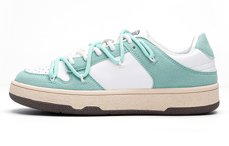 (Women) Feiyue Low-Top Canvas Shoes White Green Casual Non-Slip Sneakers FXY-403ZG02 White/Green