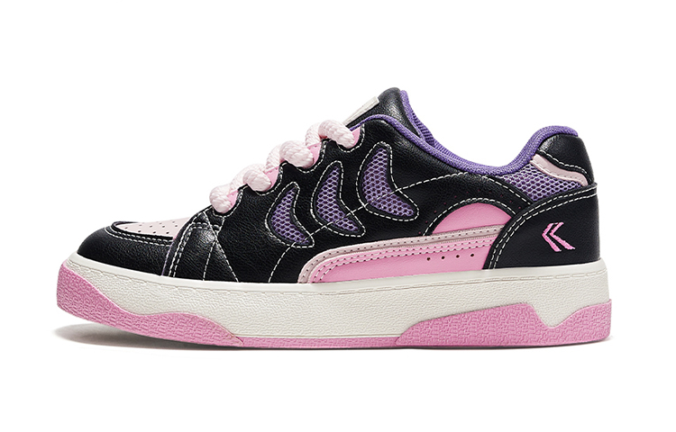 (Women) Feiyue Low-Top Casual Sneakers Black FXY-A053T03 Black/Pink/Purple