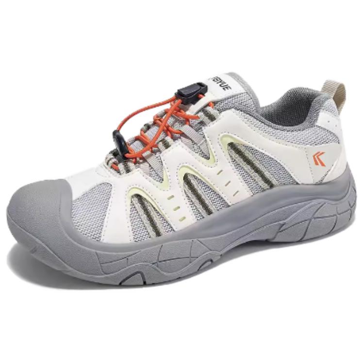 (Women) Feiyue Low-Top Casual Sneakers Grey White - Comfortable & Durable. FXY-A193ZG