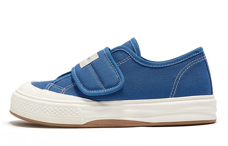 (Women) Feiyue Low-Top Platform Canvas Shoes Blue - Stylish & Comfortable FXY-963T03 Blue
