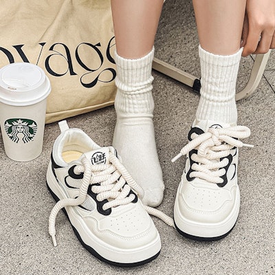 (Women) Feiyue Low Top 'Breathable Versatile Casual Thick Sole' DF-10013 4