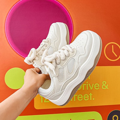 (Women) Feiyue Low Top 'Breathable Versatile Casual Thick Sole' DF-10013 11