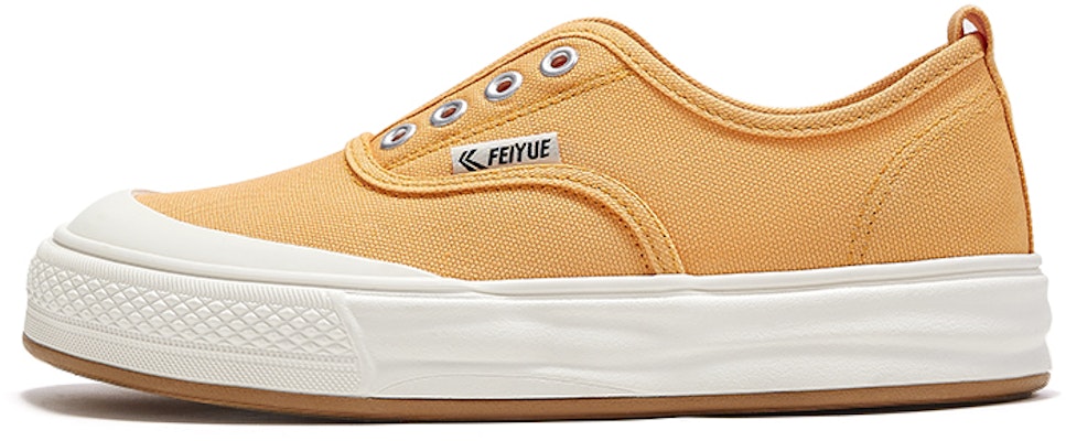 (Women) Feiyue Orange Slip-On Platform Canvas Shoes Low-Top Casual Sneakers FXY-942T Orange Color Buy (Women) Feiyue Orange Slip-On Platform Canvas Shoes Low-Top Casual Sneakers FXY-942T Orange Color