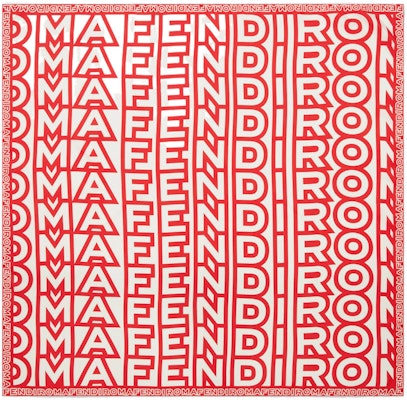 (Women) FENDI 2023 Classic Fashion Red/White Silk Scarf. FXT091AMVQF068N Order (Women) FENDI 2023 Classic Fashion Red/White Silk Scarf. FXT091AMVQF068N