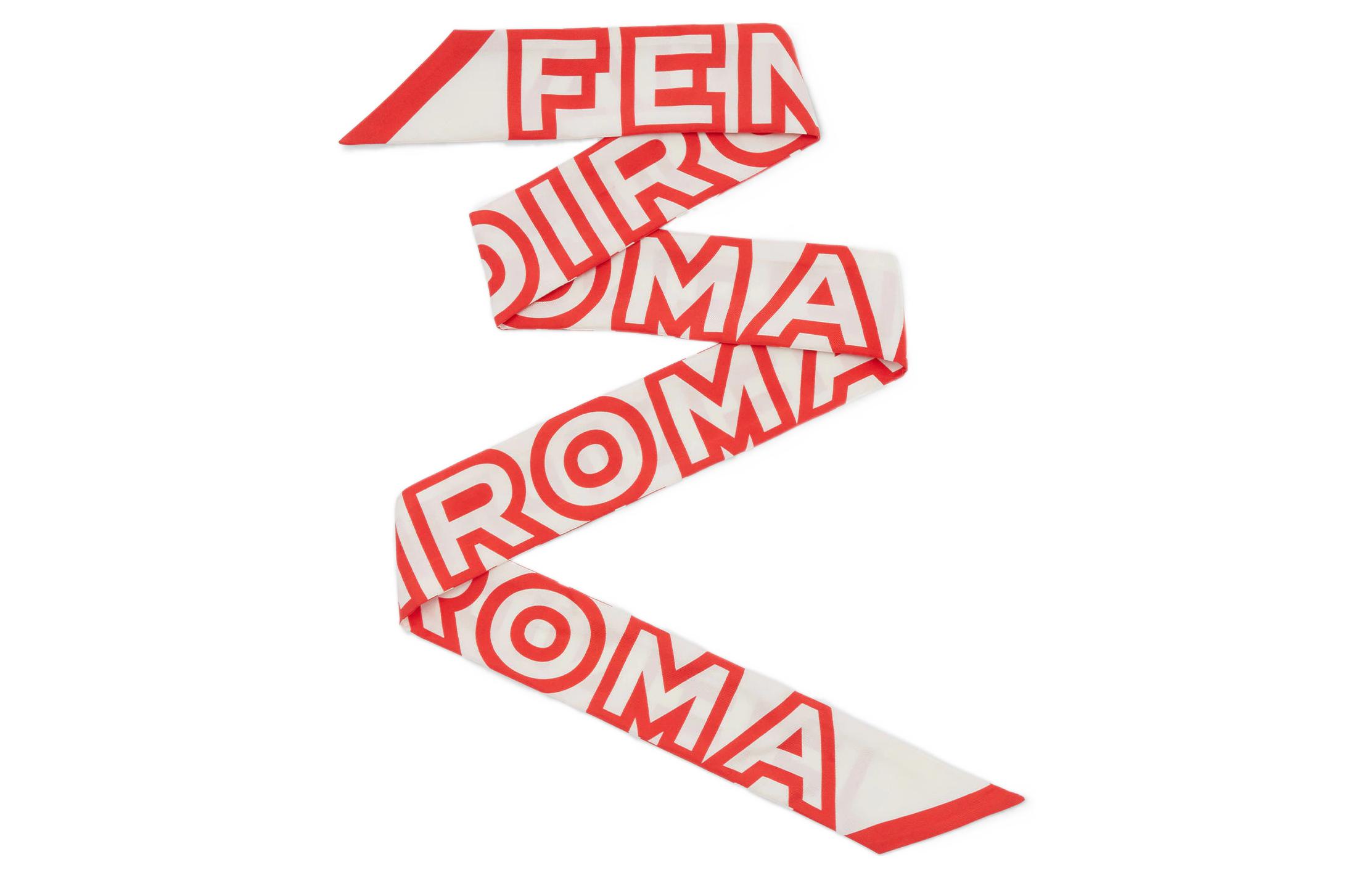 Order (Women) FENDI 2023 Silk Headband Red/White - Trendy  Fashion Accessory FXT011AMVQF068N