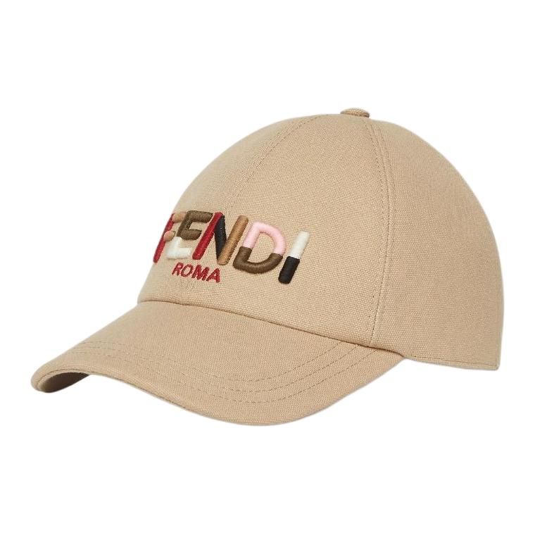 (Women) FENDI  Beige Cotton Solid Design Baseball Cap. FXQ379ASGGF1QUU