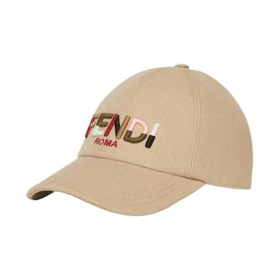 (Women) FENDI Beige Cotton Solid Design Baseball Cap. FXQ379ASGGF1QUU