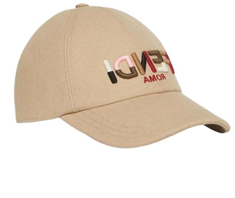 (Women) FENDI Beige Cotton Solid Design Baseball Cap. FXQ379ASGGF1QUU Lookbook (Women) FENDI Beige Cotton Solid Design Baseball Cap. FXQ379ASGGF1QUU