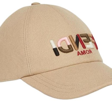 (Women) FENDI Beige Cotton Solid Design Baseball Cap. FXQ379ASGGF1QUU Shop (Women) FENDI Beige Cotton Solid Design Baseball Cap. FXQ379ASGGF1QUU