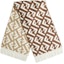 Lookbook (W) FENDI Syal Rajut Hangat Logo Beige dengan Rumbai. FXT621AQRQ