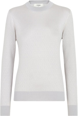 (Women) FENDI Beige Solid Color Crewneck Pullover Sweater. FZXB49AQYSF0ZJ4 Buy (Women) FENDI Beige Solid Color Crewneck Pullover Sweater. FZXB49AQYSF0ZJ4