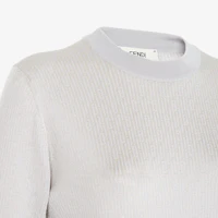Shop (W) FENDI 米色純色圓領毛衣長袖上衣. FZXB49AQYSF0ZJ4