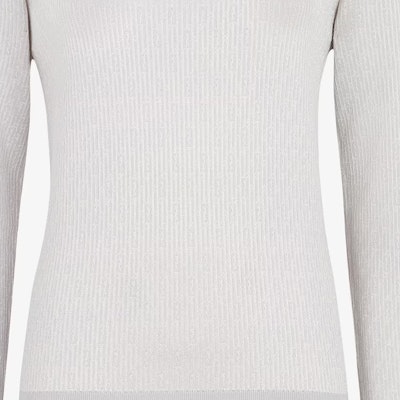 (Women) FENDI Beige Solid Color Crewneck Pullover Sweater. FZXB49AQYSF0ZJ4 Cheap (Women) FENDI Beige Solid Color Crewneck Pullover Sweater. FZXB49AQYSF0ZJ4