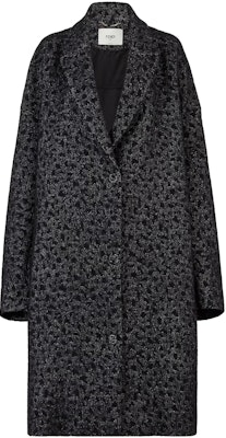 (W) FENDI Mantel Hitam Motif Hewan Kasual. FF9007AXAVF0GME Buy (W) FENDI Mantel Hitam Motif Hewan Kasual. FF9007AXAVF0GME
