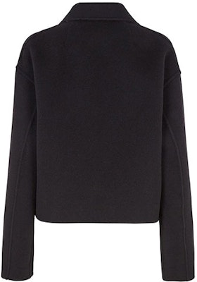 (W) FENDI Chaqueta Negra Cruzada con Forro Estampado. FJ7089A5HDF0GME Lookbook (W) FENDI Chaqueta Negra Cruzada con Forro Estampado. FJ7089A5HDF0GME