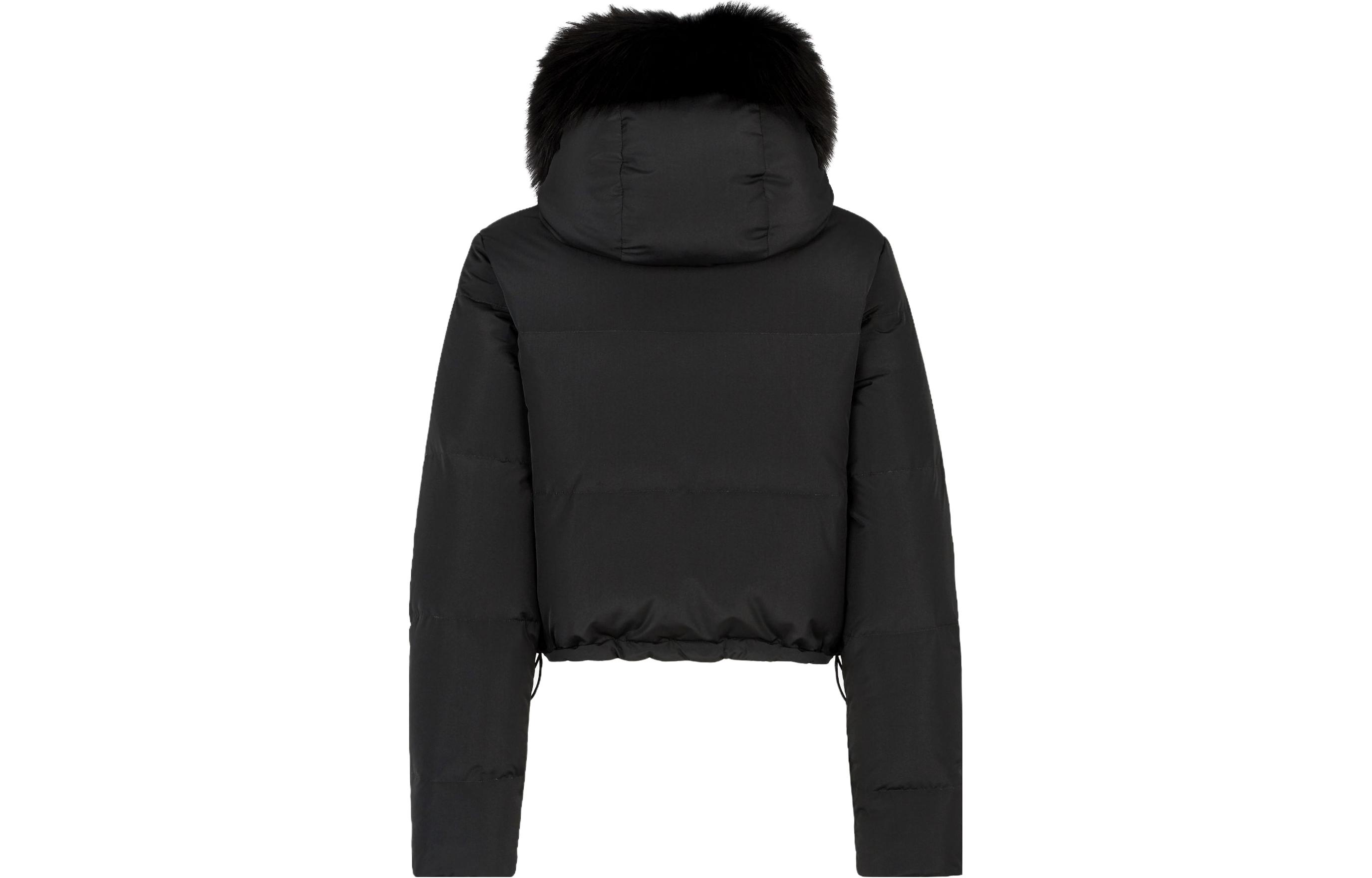 Lookbook (W) フェンディ ブラック フード付き カジュアル コットン ジャケット ジッパー付き FAN134AQB2F0GME