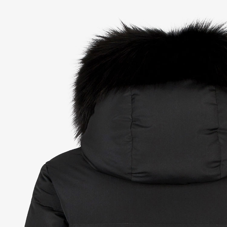 Details for (W) フェンディ ブラック フード付き カジュアル コットン ジャケット ジッパー付き FAN134AQB2F0GME